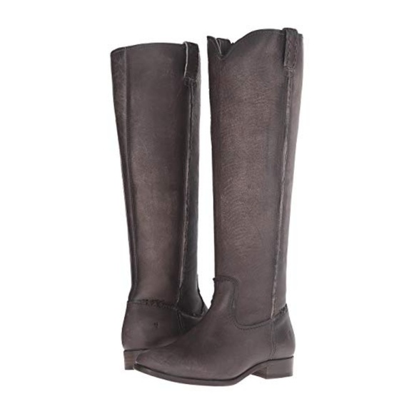 Frye Cara Tall Smoke Boots 6.5 - Picture 2 of 8